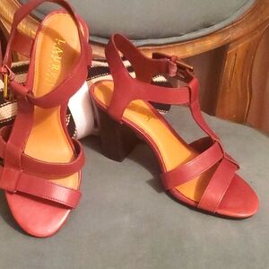 Ralph Lauren scrappy heels new size 6.5b